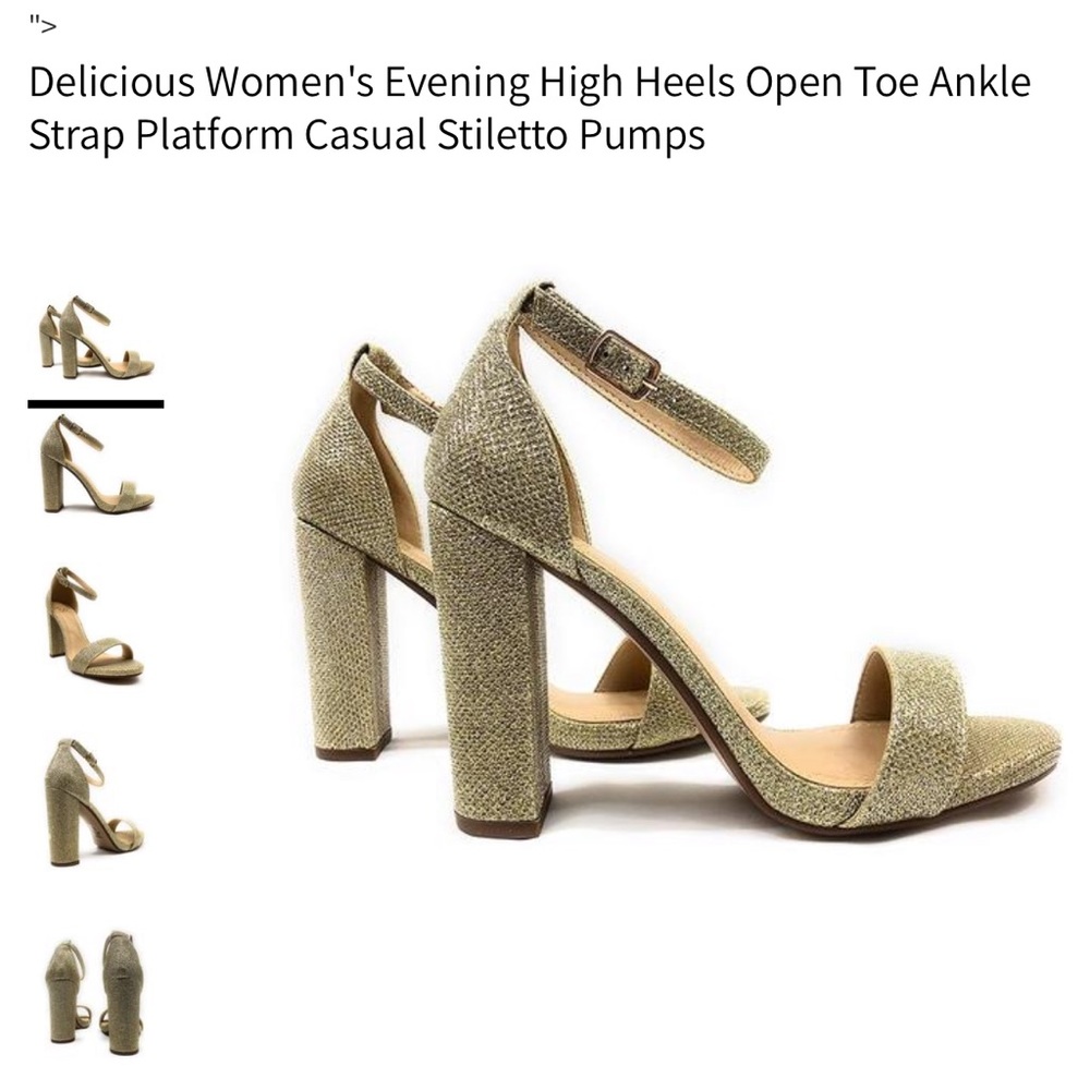SALE!Delicious Women’s gold platform heel